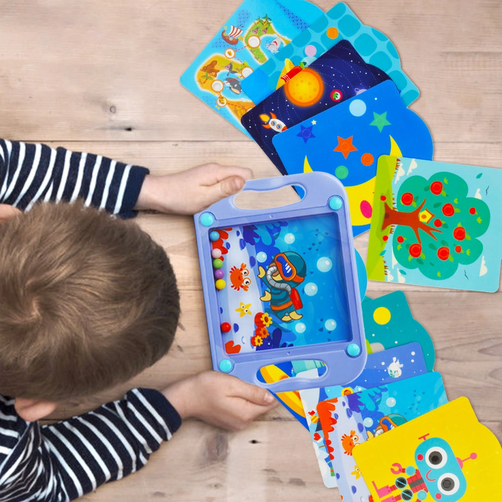 Brain-Boosting Balance Maze Kids Game Ultimate STEM Fun! Explore, Learn, Patience Building Puzzle Fun! 10 Scene Cards!