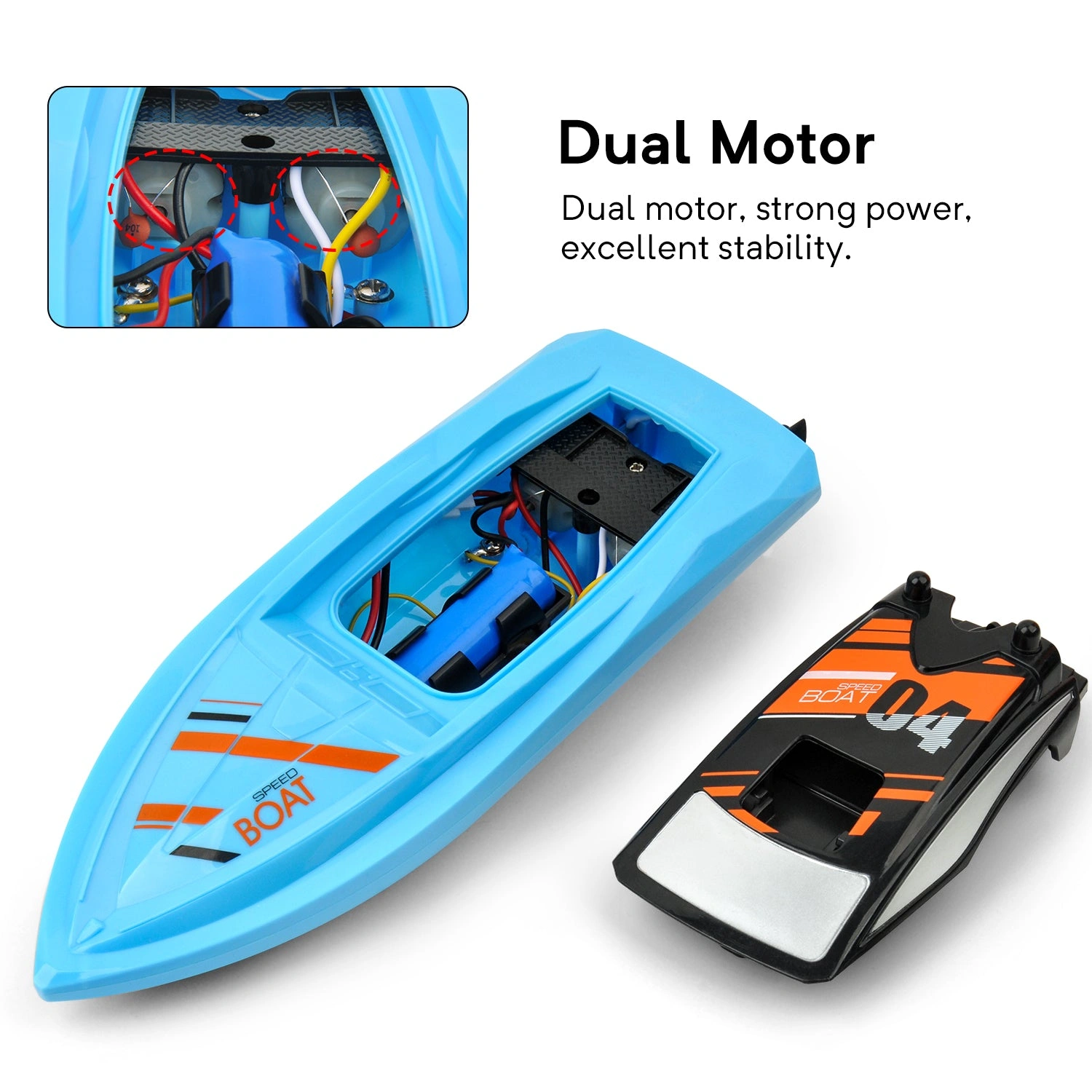 GizmoVine RC Boat: High-Speed Fun for Pool & Lake Adventures!